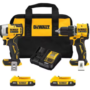 ATOMIC 20-Volt MAX Lithium-Ion Cordless Combo Kit (2-Tool) with (2) 2.0Ah Batter