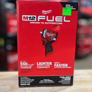 Milwaukee M12 FUEL 12V Lithium-Ion Brushless Cordless Stubby 1/2 in. Impact Wre