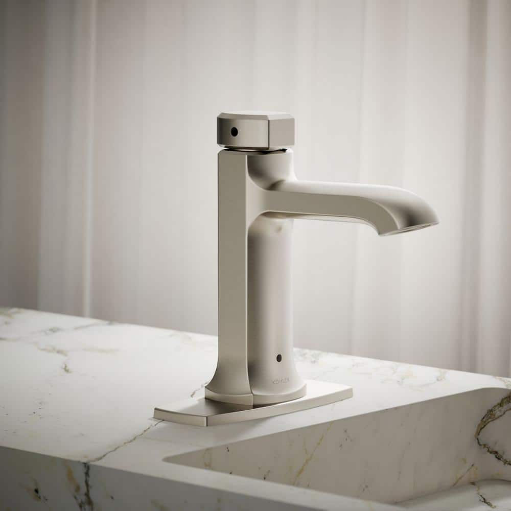 KOHLER Rubicon Battery Powered Touchless Single Hole Bathroom Faucet in Vibrant