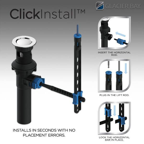 Glacier Bay Sadira 4 in. Centerset 2-Handle High-Arc Bathroom Faucet in Matte B