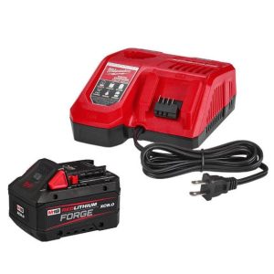M18 18-Volt Lithium-Ion REDLITHIUM FORGE Starter Kit with 8.0Ah Battery and Rapi