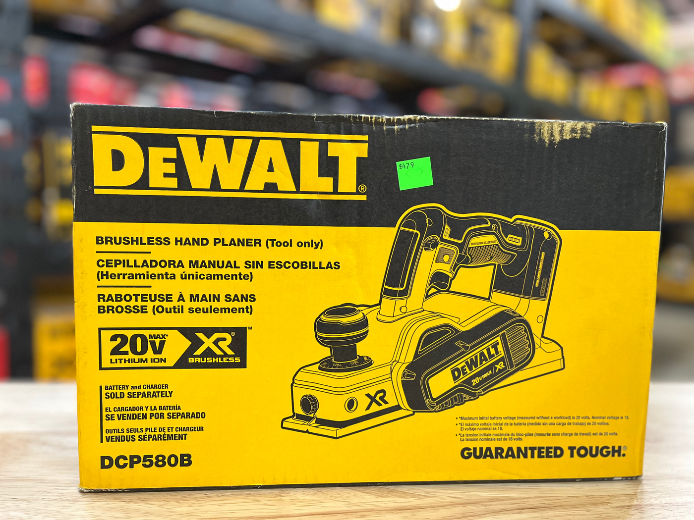 DEWALT 20V MAX XR Cordless Brushless 3-1/4 in. Planer (Tool Only)