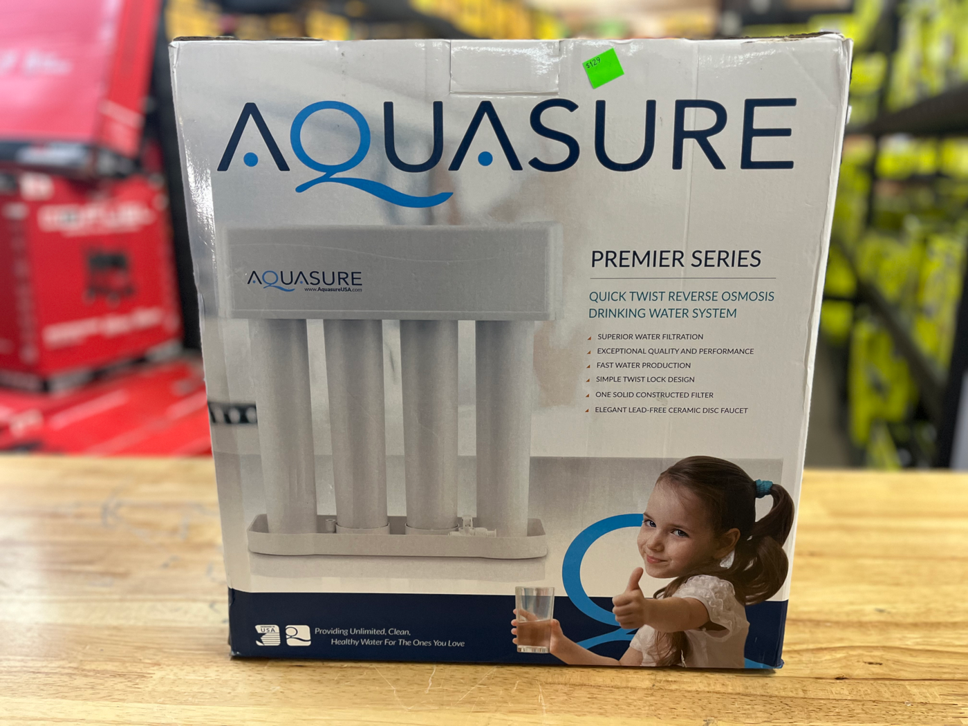 AQUASURE Premier Series 75 GPD Reverse Osmosis Water Filtration System with Chr