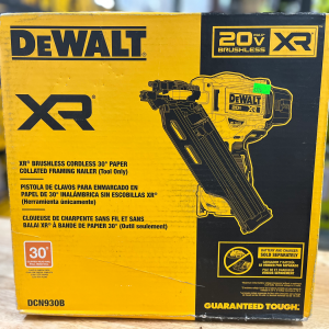 DEWALT XR 20V MAX 30 Degree Paper Tape Framing Nailer (Bare Tool)