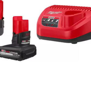 M12 12-Volt Lithium-Ion High Output 5.0 Ah and 2.5 Ah Battery Packs and Charger