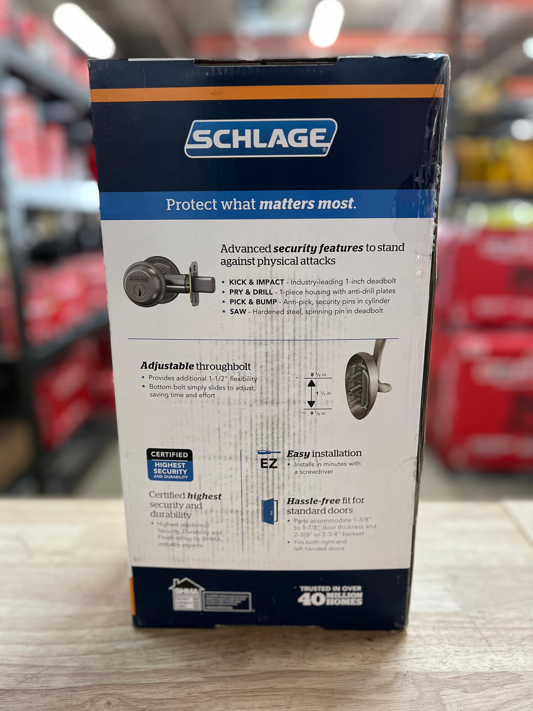 Schlage Camelot Aged Bronze Single Cylinder Entry Handleset with Accent Handle