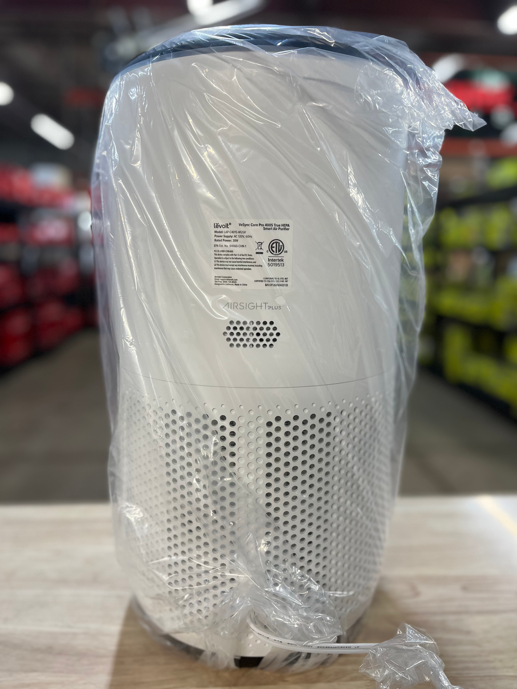 LEVOIT White PlasmaPro 400S Smart True HEPA Air Purifier