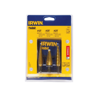 Vise Grip 15502 VGP502T 3-Piece Titanium Coated Unibit Set