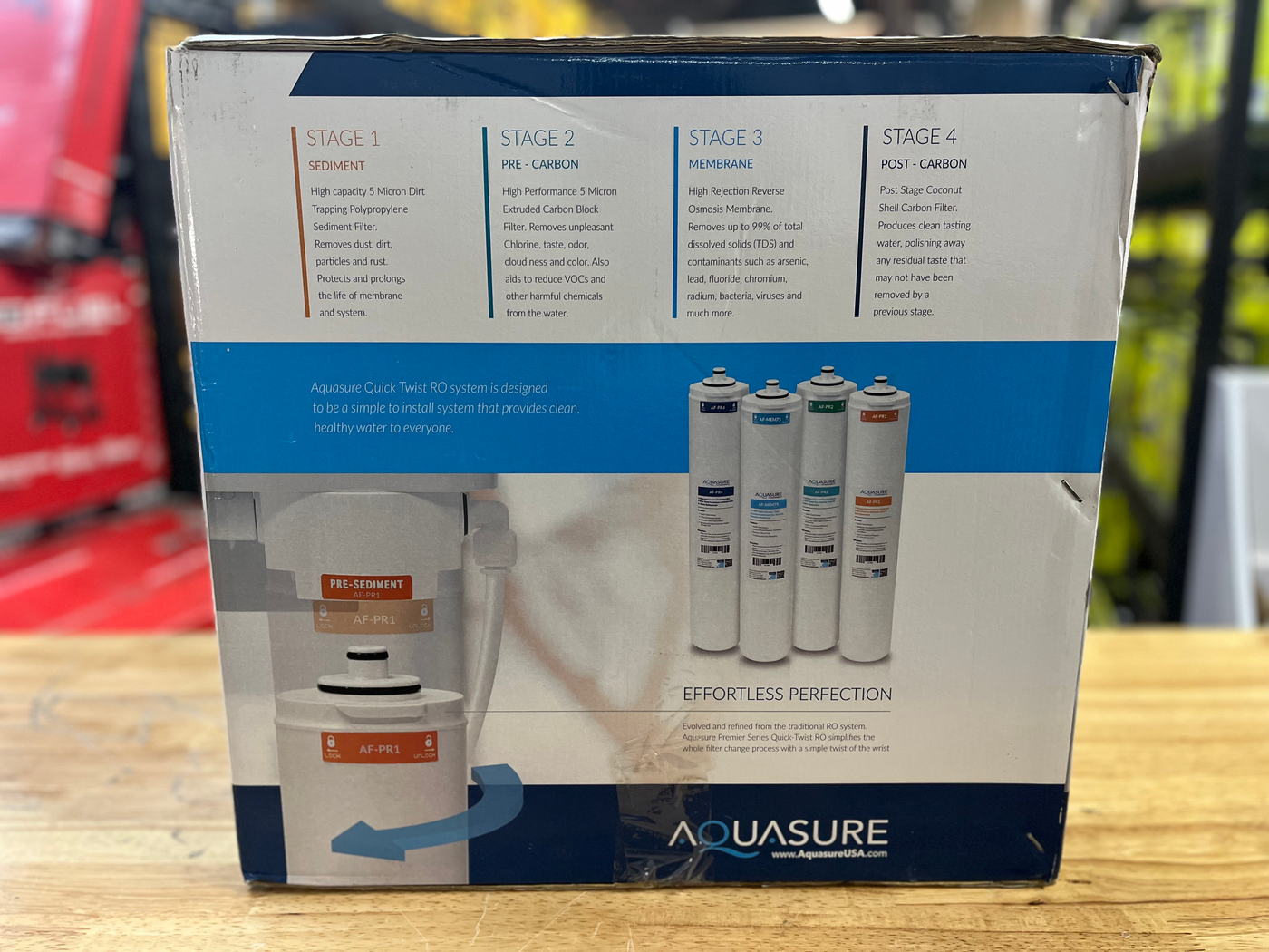 AQUASURE Premier Series 75 GPD Reverse Osmosis Water Filtration System with Chr