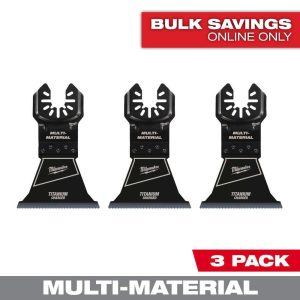 Milwaukee 2.5in Titanium Bi-Metal Universal Wood Metal Blade Pack