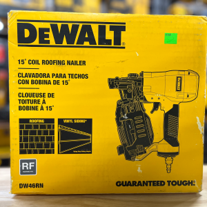 DEWALT 1-3/4 in. 15 Degree Pneumatic Coil Roofing Nailer