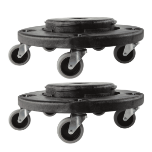 Rubbermaid Commercial Products Brute Trash Can Dolly (2-Pack) FG264020BLA-2