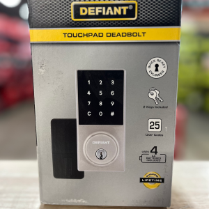Defiant Slim Satin Nickel Electronic Touchpad Deadbolt