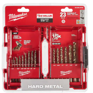 Cobalt Red Helix Drill Bit Set for Drill Drivers (23-Piece)