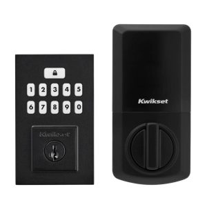 Kwikset SmartCode 260 Contemporary Matte Black Keypad Single Cylinder Electroni