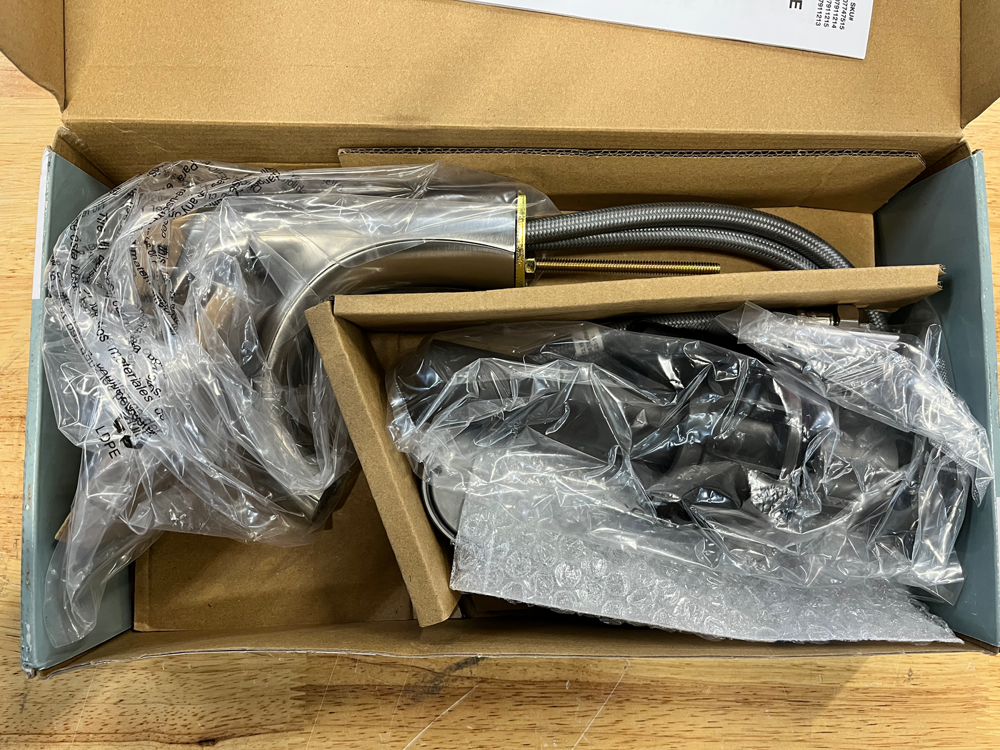Glacier Bay Arnette Single Handle Single Hole Bathroom Faucet in Brushed Nickel