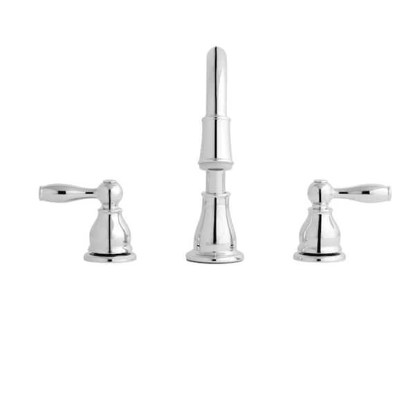 Glacier Bay Mandouri 8 in. Widespread Double-Handle LED High-Arc Bathroom Fauce