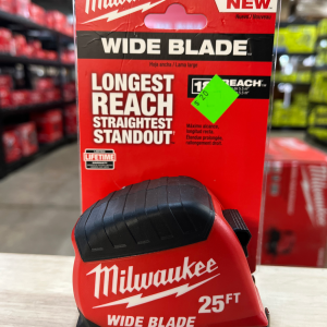 Milwaukee 25 ft. Wide Blade Tape Measure With 18 ft. Reach
