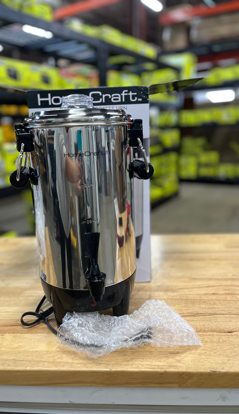HomeCraft HCCU30SS Quick-Brewing 1000-Watt Automatic Stainless Steel 30-Cup Cof
