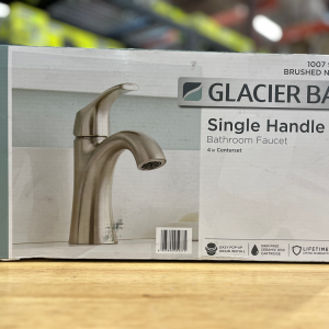 Glacier Bay Arnette Single Handle Single Hole Bathroom Faucet in Brushed Nickel
