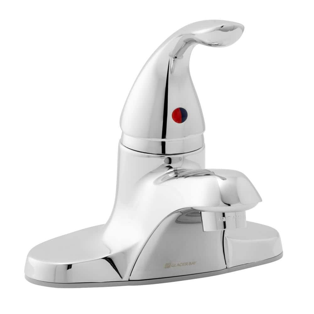 Glacier Bay 4 in. Centerset Single-Handle Bathroom Faucet in Chrome HD65480W-61