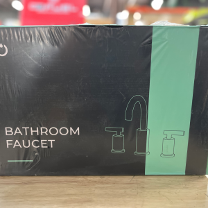 Two-Handle Bathroom Faucet 3-Hole Widespread Bathroom Sink Faucet