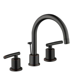 Glacier Bay Dorset 8 in. Widespread Double-Handle High-Arc Bathroom Faucet in B