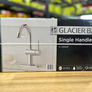 Glacier Bay Dorind Single Hole Single-Handle Deck Mount High-Arc Bathroom Fauce