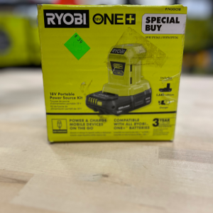 RYOBI ONE+ 18V Cordless Portable Power Source Starter Kit