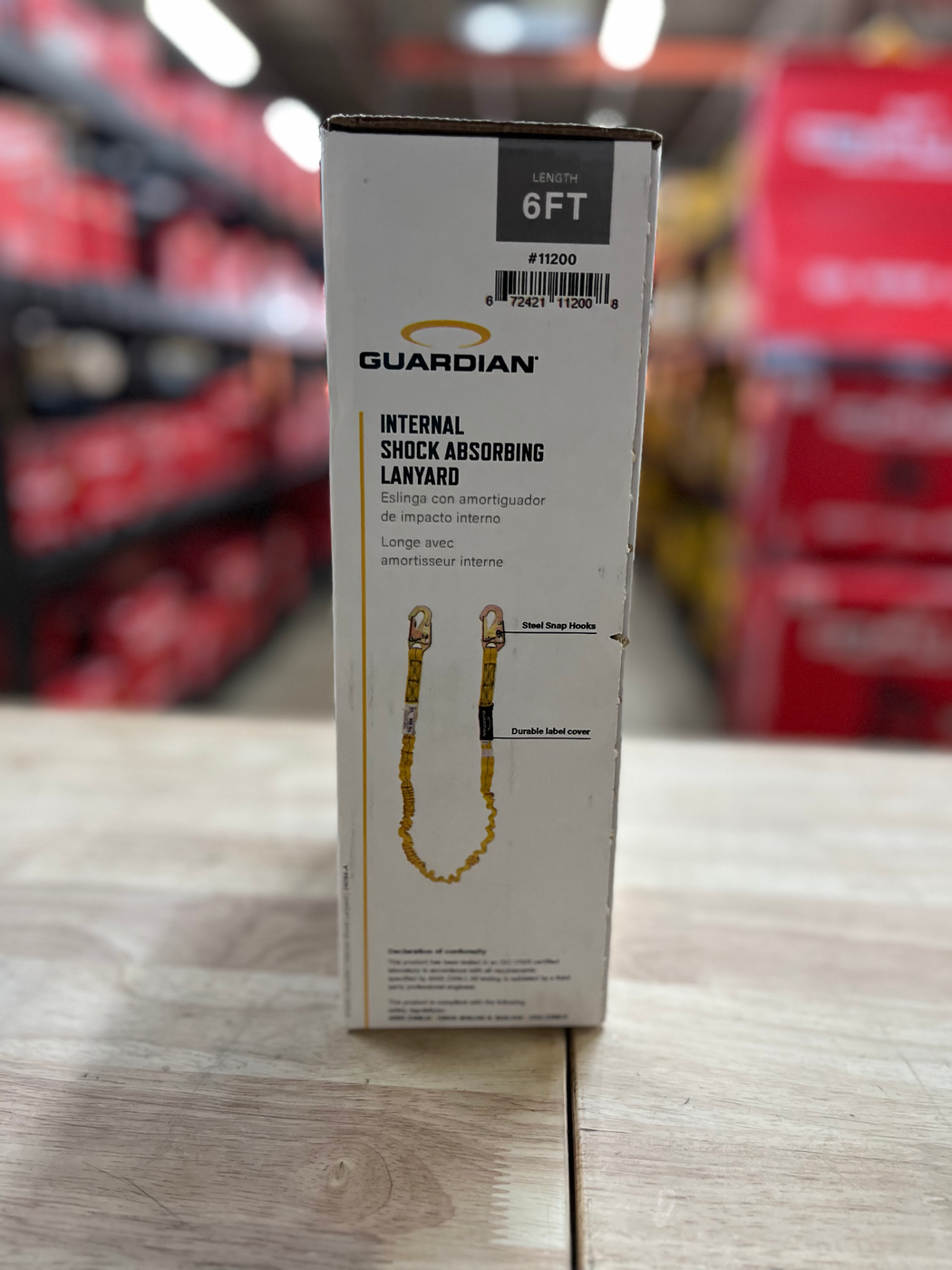 Guardian Fall Protection 6 ft. Internal Shock Lanyard