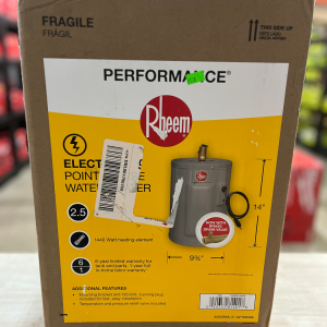 Rheem 2 Gal Electric Water Heater