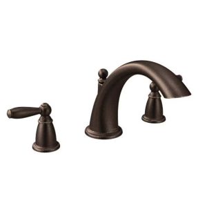 Brantford 2-Handle Deck-Mount Garden Tub Faucet Trim Kit in Oil Rubbed Bronze (V