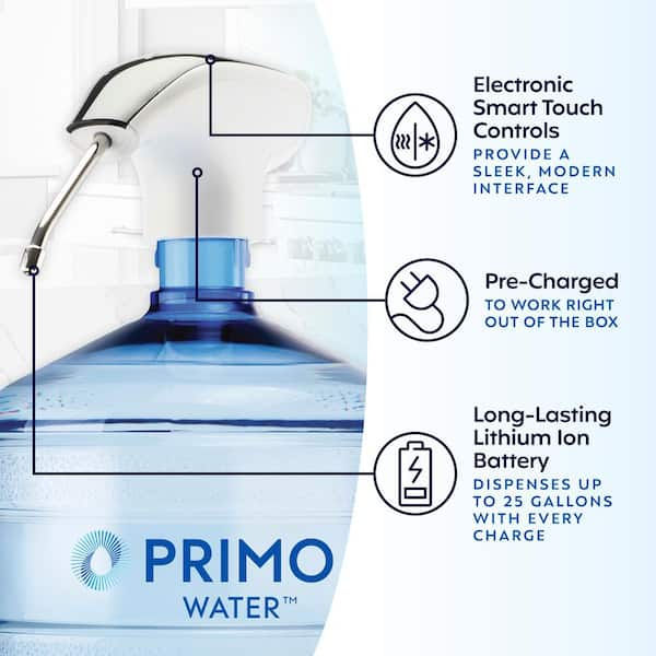 Primo Portable Electronic Water Pump, White 601244