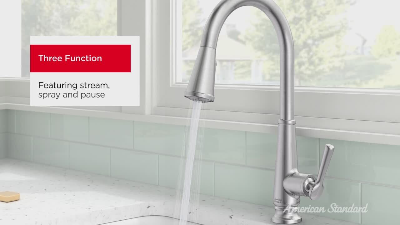 American Standard Palestra Single Handle Pull Down Sprayer Kitchen Faucet with