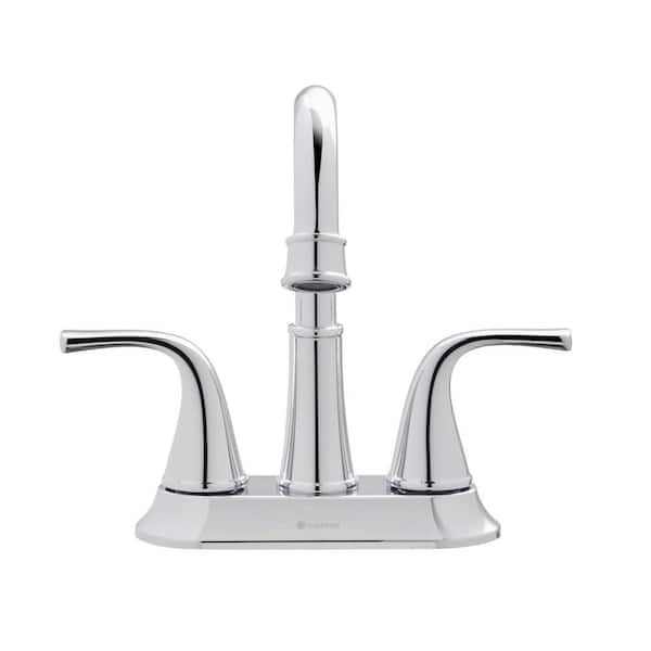 Glacier Bay Bettine 4 in. Centerset 2-Handle High-Arc Bathroom Faucet in Chrome
