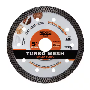 RIDGID 5 in. Turbo Mesh Rim Diamond Blade