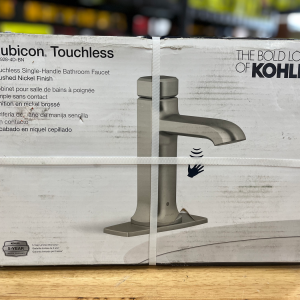 KOHLER Rubicon Battery Powered Touchless Single Hole Bathroom Faucet in Vibrant