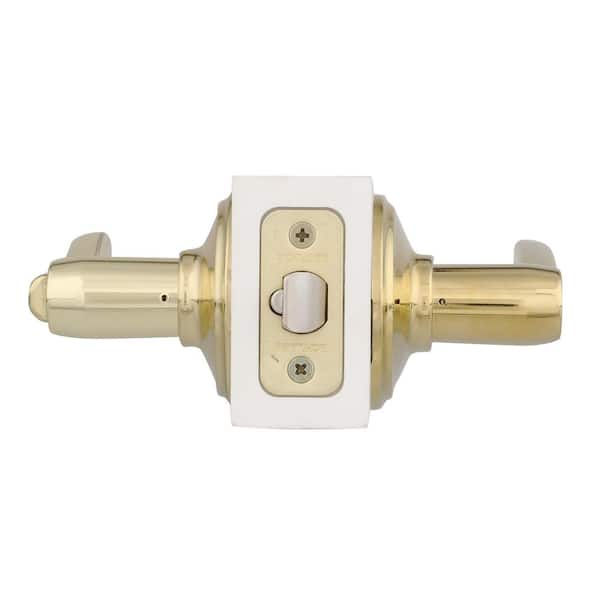 Schlage Flair Bright Brass Classic Keyed Entry Door Handle F51 FLA 505 605
