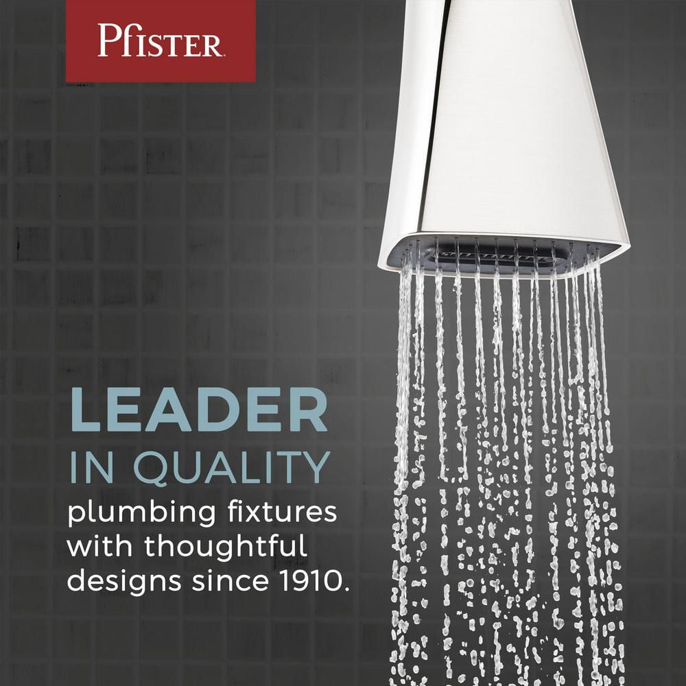 Pfister Willa Single Handle Single Hole Bathroom Faucet With Deck plate in Brus