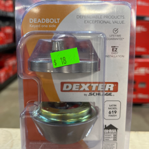 Dexter JD60V619 Deadbolt Satin Nickel