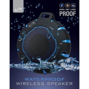 iLive Waterproof Bluetooth Speaker IP66 Blue