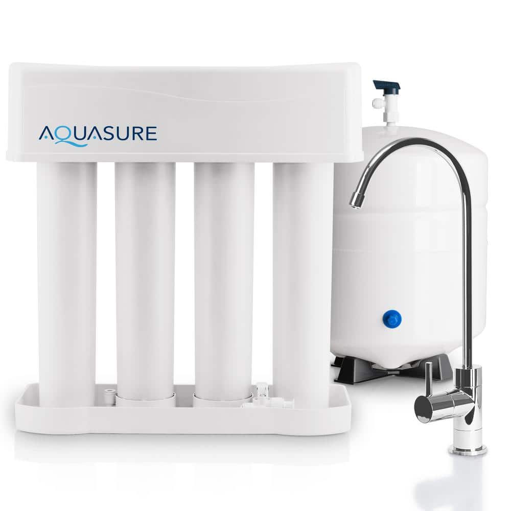 AQUASURE Premier Series 75 GPD Reverse Osmosis Water Filtration System with Chr