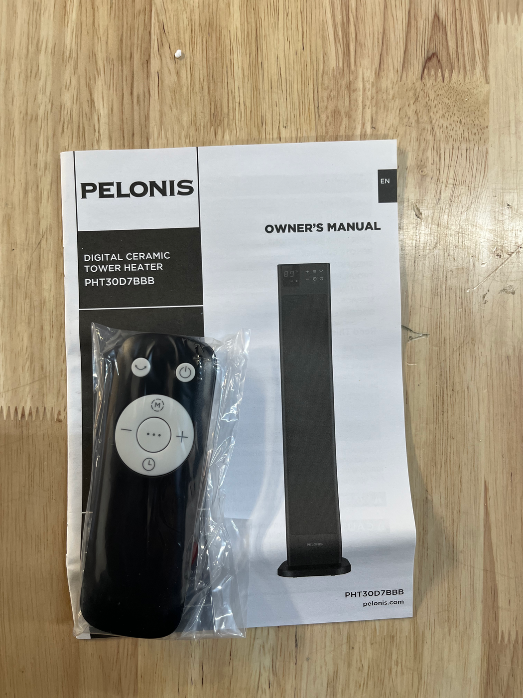 Pelonis 30 in. 1500-Watt Digital Tower Ceramic