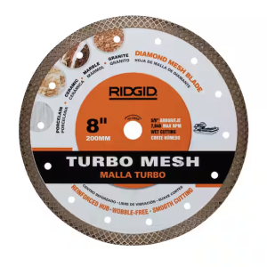 RIDGID 8 in. Continuous Mesh Rim Diamond Blade