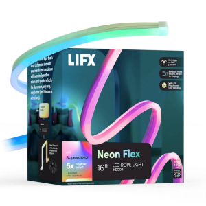 LIFX Smart Multi-Color RGBW Wi-Fi Plug-In Neon Flex Integrated LED Strip Light