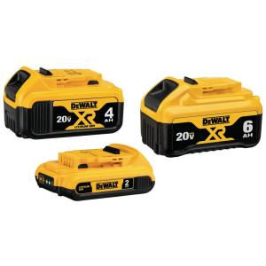 20V 2AH, 20V 4AH & 20V 6AH 3 PACK