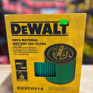 DEWALT 6 Gal. to 16 Gal. Cartridge Filter HEPA for Wet/Dry Vacuum