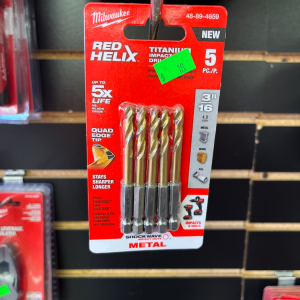 SHOCKWAVE 3/16 in. Titanium Twist Drill Bit (5-Pack)