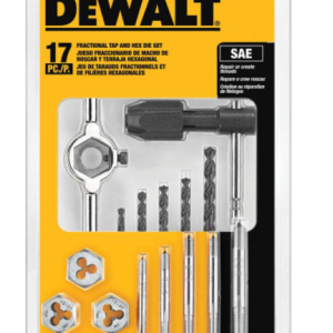 Fractional Tap and Die Set (17-Piece) SAE
