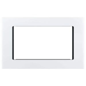 GE Microwave Optional 30 in. Built-In Trim Kit in White JX9153DJWW